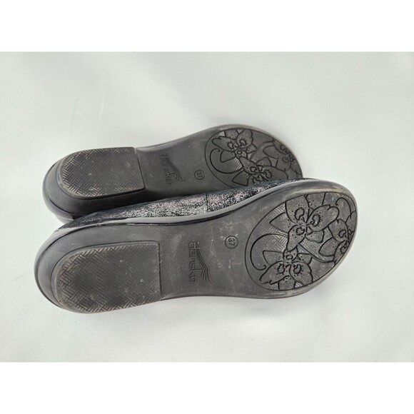 Dansko Olena Metallic COMFY Flats US 6.5 - 7 EU 37 Black Slip On Loafers Shoes - Picture 12 of 16